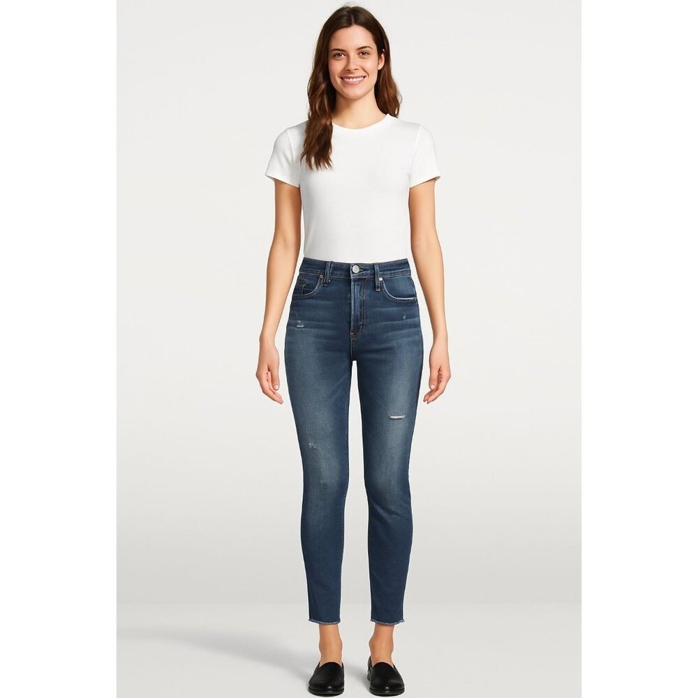 Moussy Vintage Skinny Jeans Women 28 Actual 30 Japan‎ Denim Distressed Mid-Rise